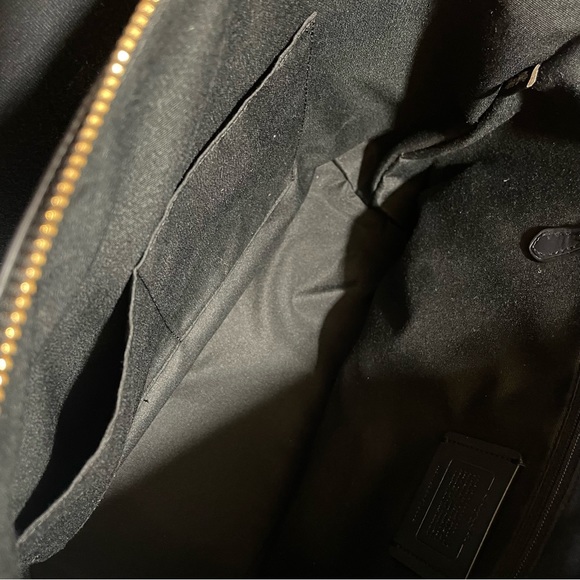 Coach authentic leather shoulder black bag - Picture 9 of 12